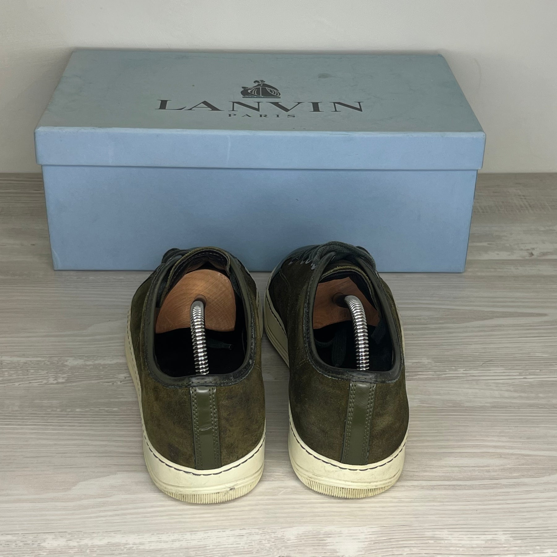 Lanvin Sneakers, Herre 'Grøn' Ruskind Lak Toe (41) 🛢️