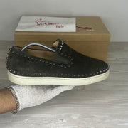 Christian Louboutin Sneakers, Herre Pik Boat 'Grøn' Bosco Metal (42.5) 😶‍🌫️