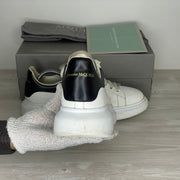 Alexander McQueen Sneakers, 'Hvid Læder' Oversized (44) 🐻