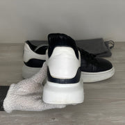 Alexander McQueen Sneakers, 'Sort Læder' Oversized (45) 🫧