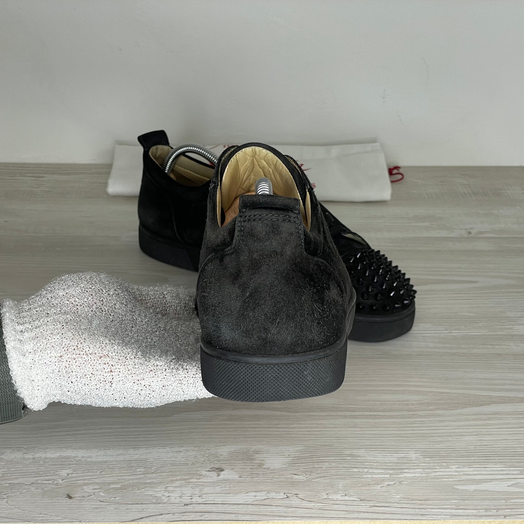 Christian Louboutin Sneakers, Herre 'Sort' Ruskind Junior Spikes (43) 😋