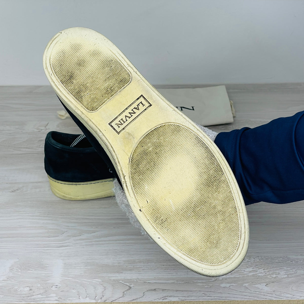 Lanvin Sneakers, 'Sort' Lak Toe (43) 🐻