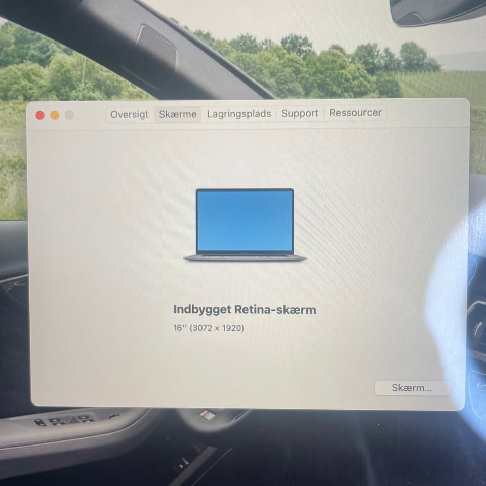 MacBook Pro Computer, 16 2019 16/1 TB (space grey) - Dansk Tastatur Layout - 8-core - i9 - 16 GB RAM - 1 TB SSD