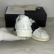 Valentino Sneakers, Herre Læder 'Sort' Stribe Open (43) 🦢