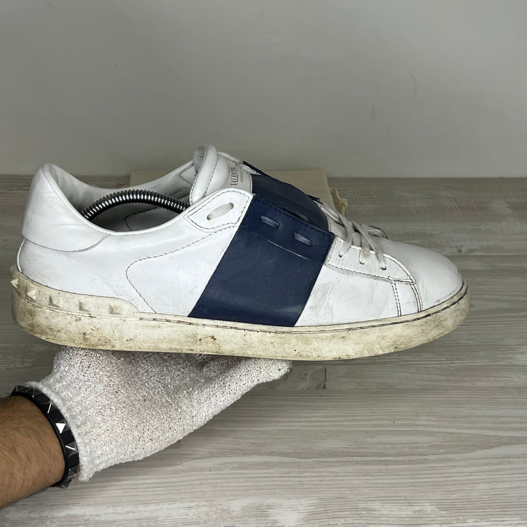 Valentino Sneakers, 'Navy Stripe' Open (45)