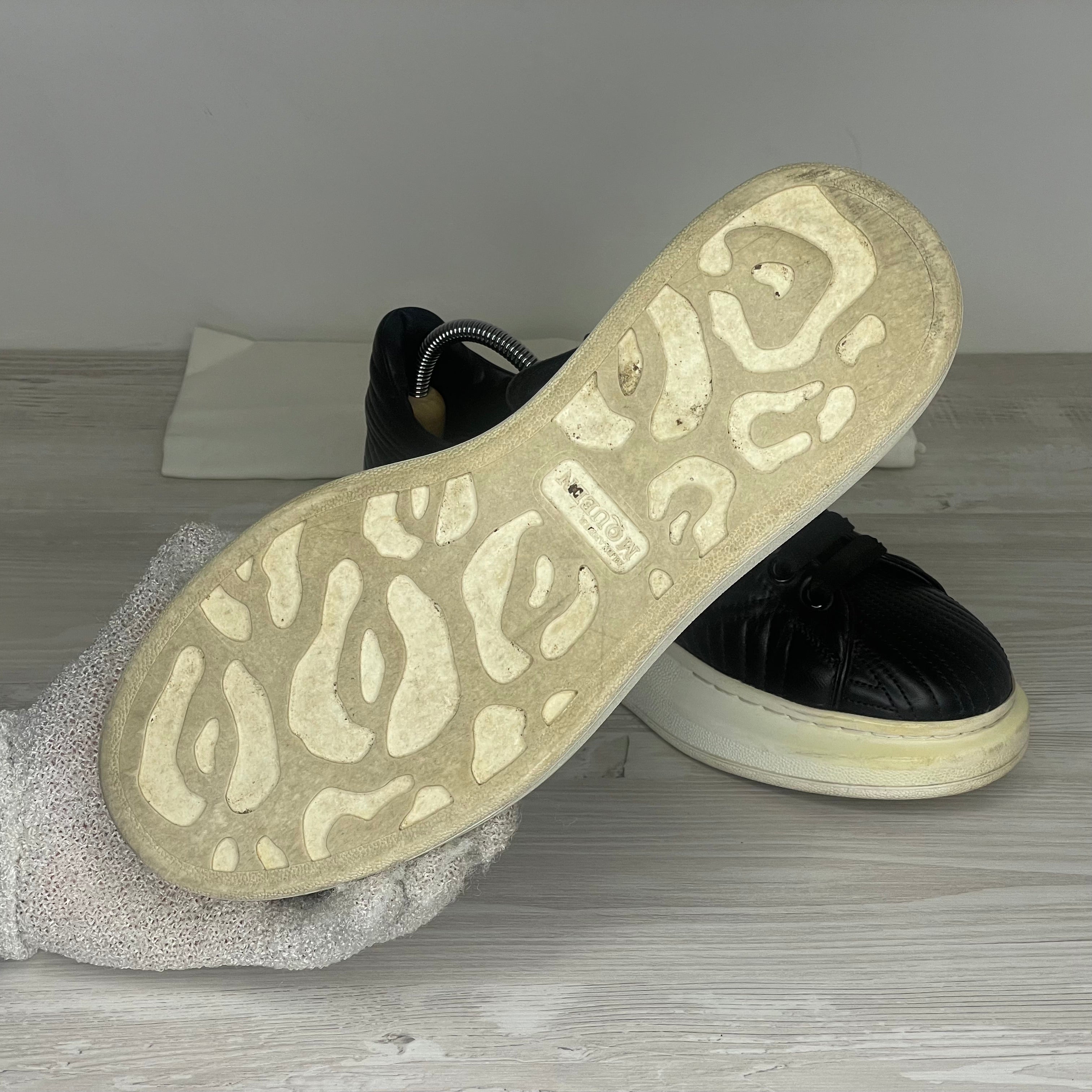 Alexander McQueen Sneakers, Herre 'Sort' Læder Oversized (42) 🎼