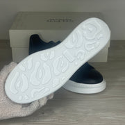 Alexander McQueen Sneakers, Herre 'Sort' Læder Oversized (43.5) 💂🏽‍♂️