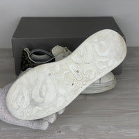 Alexander McQueen Sneakers, 'Hvid Læder' Flower Oversized (42) 🍌