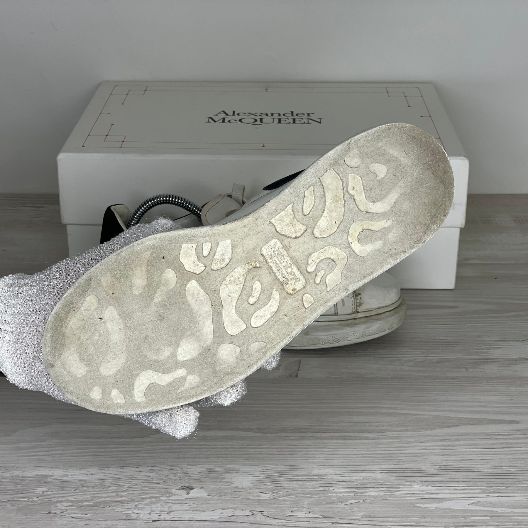 Alexander McQueen Sneakers, 'Hvid Læder' Oversized (37) 🤍