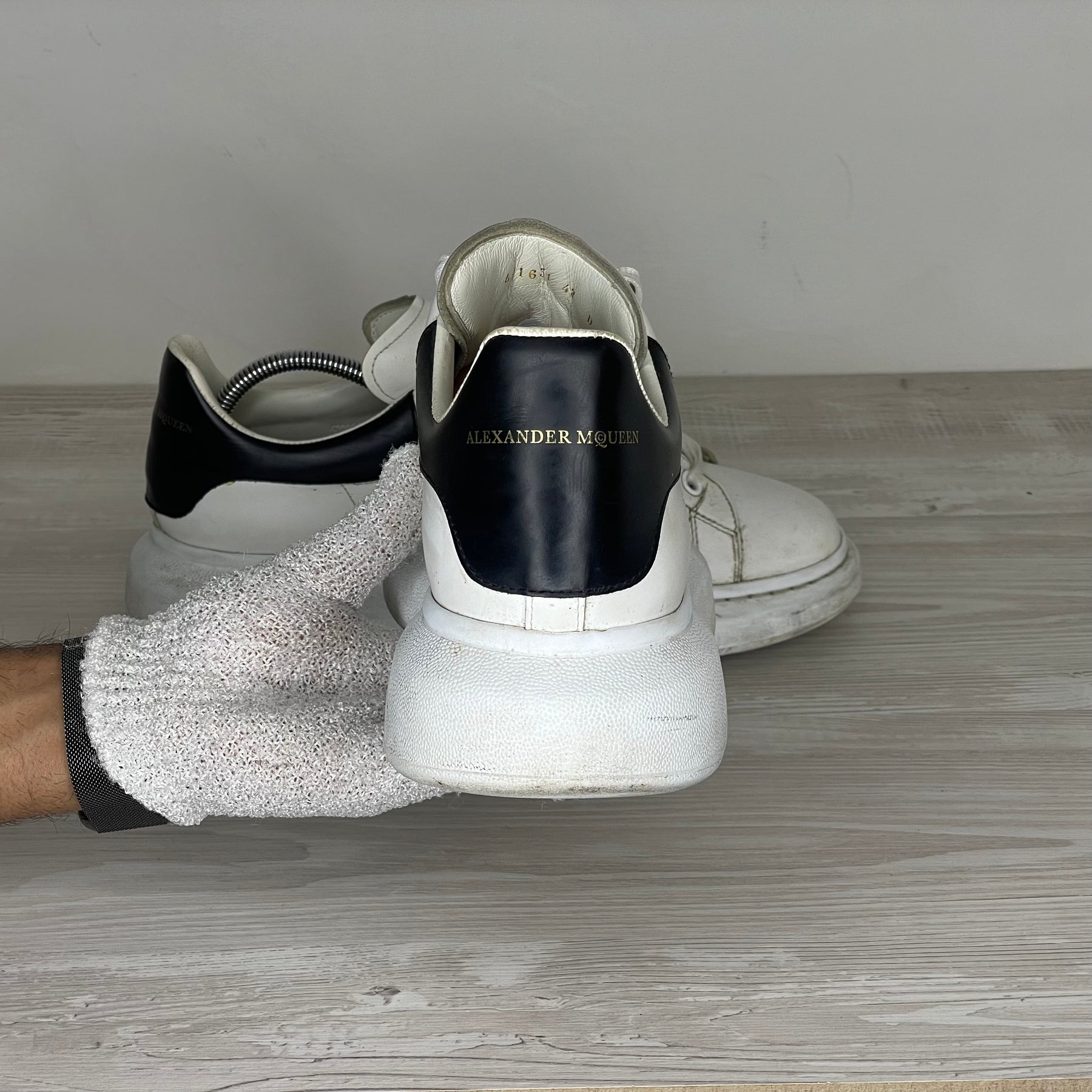 Alexander McQueen Sneakers, 'Hvid Læder' Oversized (43) 😎