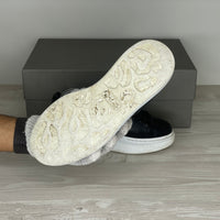 Alexander McQueen Sneakers, 'Sort Læder' Oversized (36.5) 🐼