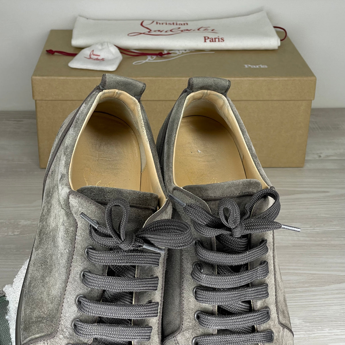 Christian Louboutin Sneakers, 'Ombre Mat' Junior Spikes (45) 👌🏽