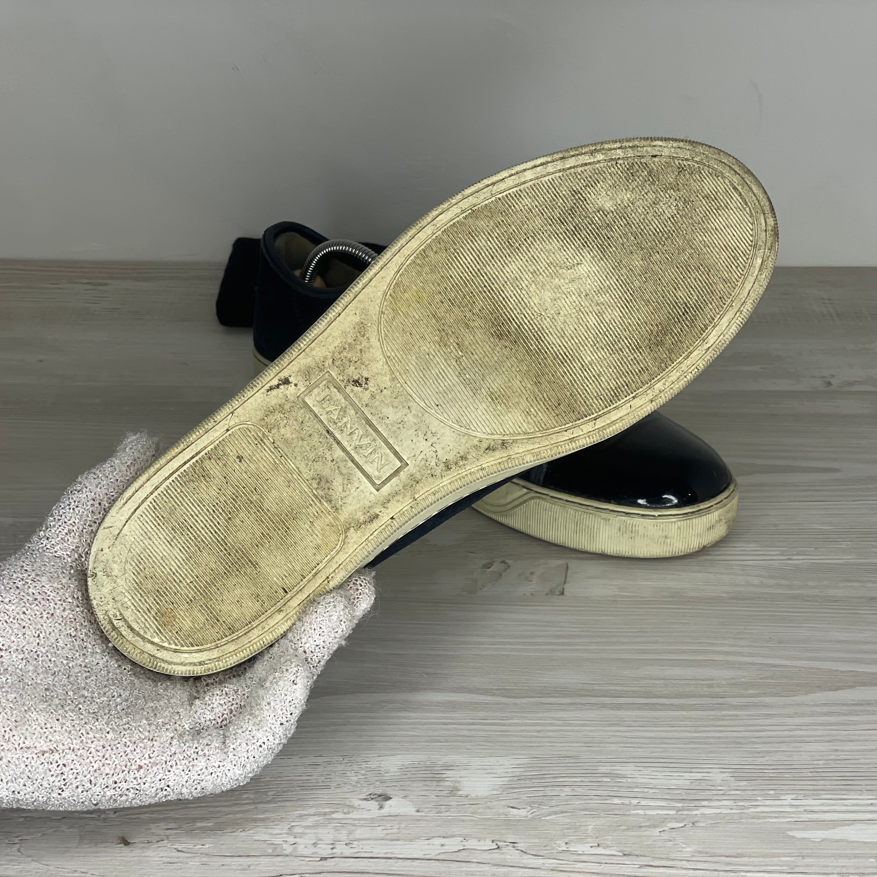 Lanvin Sneakers, Herre 'Mørkeblå' Lak Toe (43) ⛑️