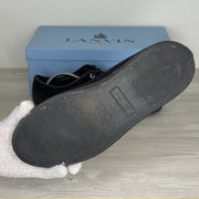 Lanvin Sneakers, 'Sort Ruskind' All Black Lak Toe (43)
