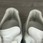 Alexander McQueen Sneakers, Herre 'Hvid' Grå Ruskind Hæl Oversized (44.5) ✉️