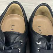 Lanvin Sneakers, Herre 'Sort Læder' Mat Toe (43) 🪨