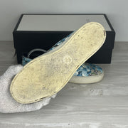 Gucci Sneakers, Herre 'Blå' Bloom Slip-ons Canvas (42.5) 🔵