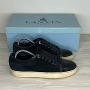 Lanvin Sneakers, Herre 'Black Suede' Lak Toe (39) 🪝