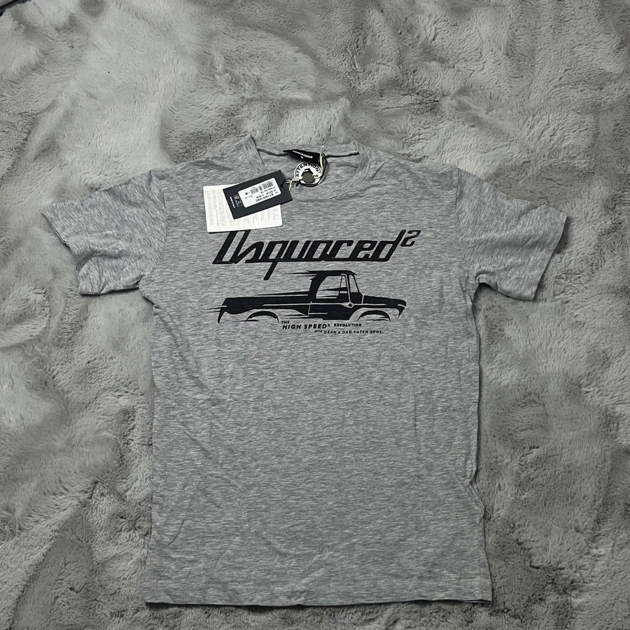 Dsquared2 T-Shirt, Herre 'Grå' D2 Race Cool Tee (M, L) 👑