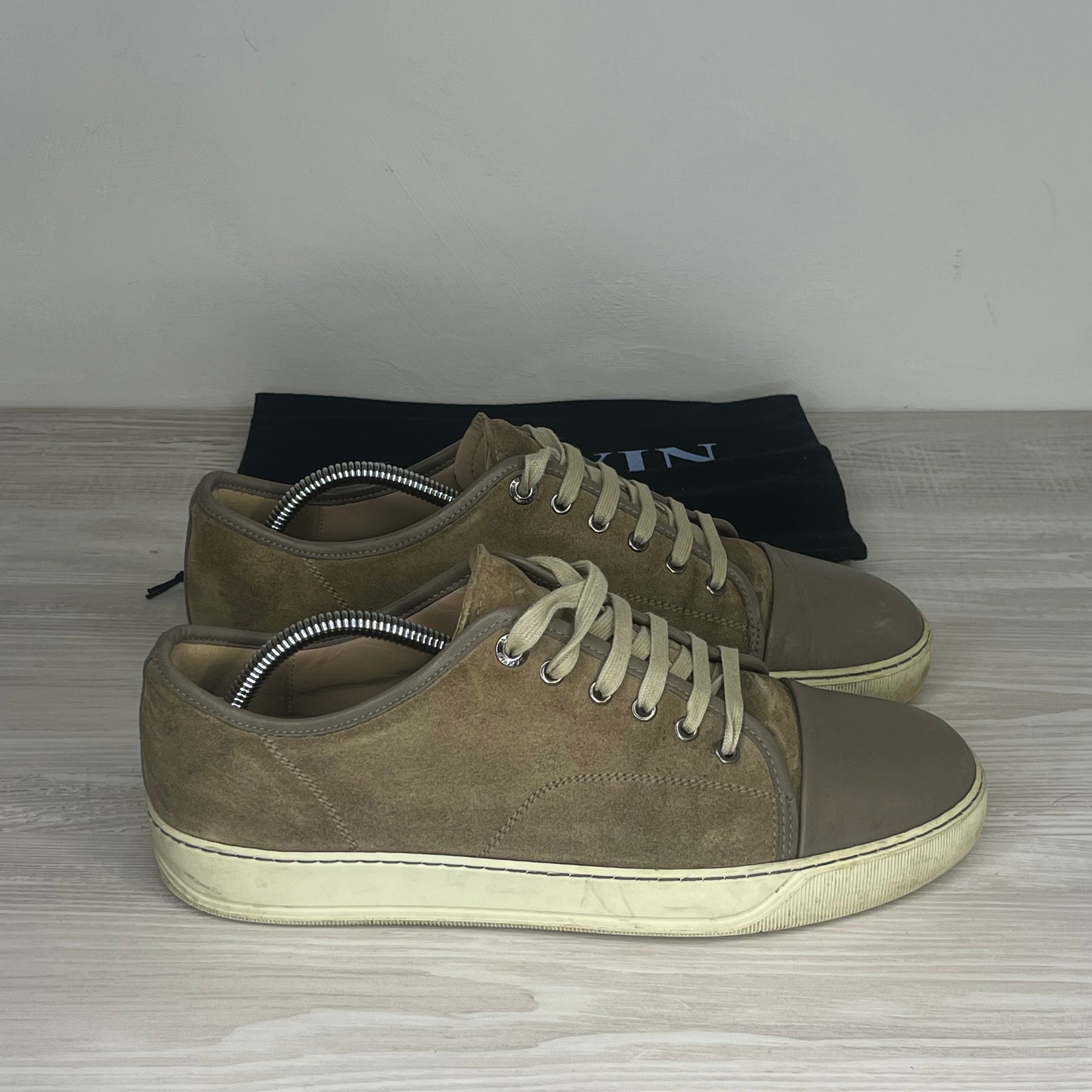 Lanvin Sneakers, Herre 'Beige Suede' Mat Toe (42) 🍂