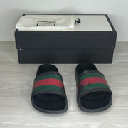 Gucci Sandaler, Herre Pursuit 'Sort' Flip Flop (41) 🩴