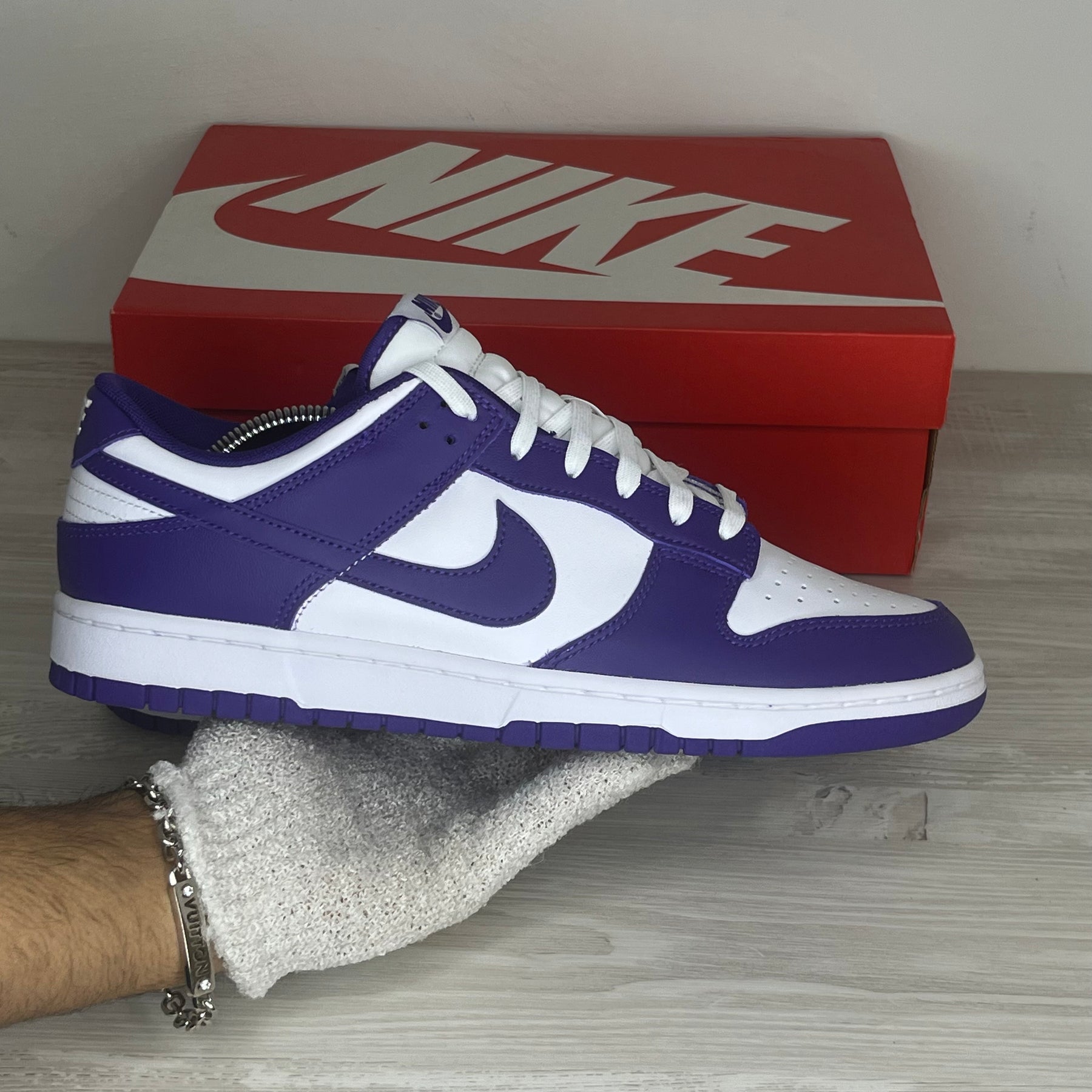 Nike Sneakers, Herre 'Lilla' Championship Court Purple Dunk Low (45) 👟