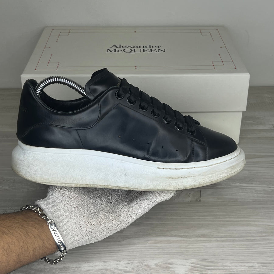 Alexander McQueen Sneakers, Herre 'Sort' Læder Oversized (40) 🪩