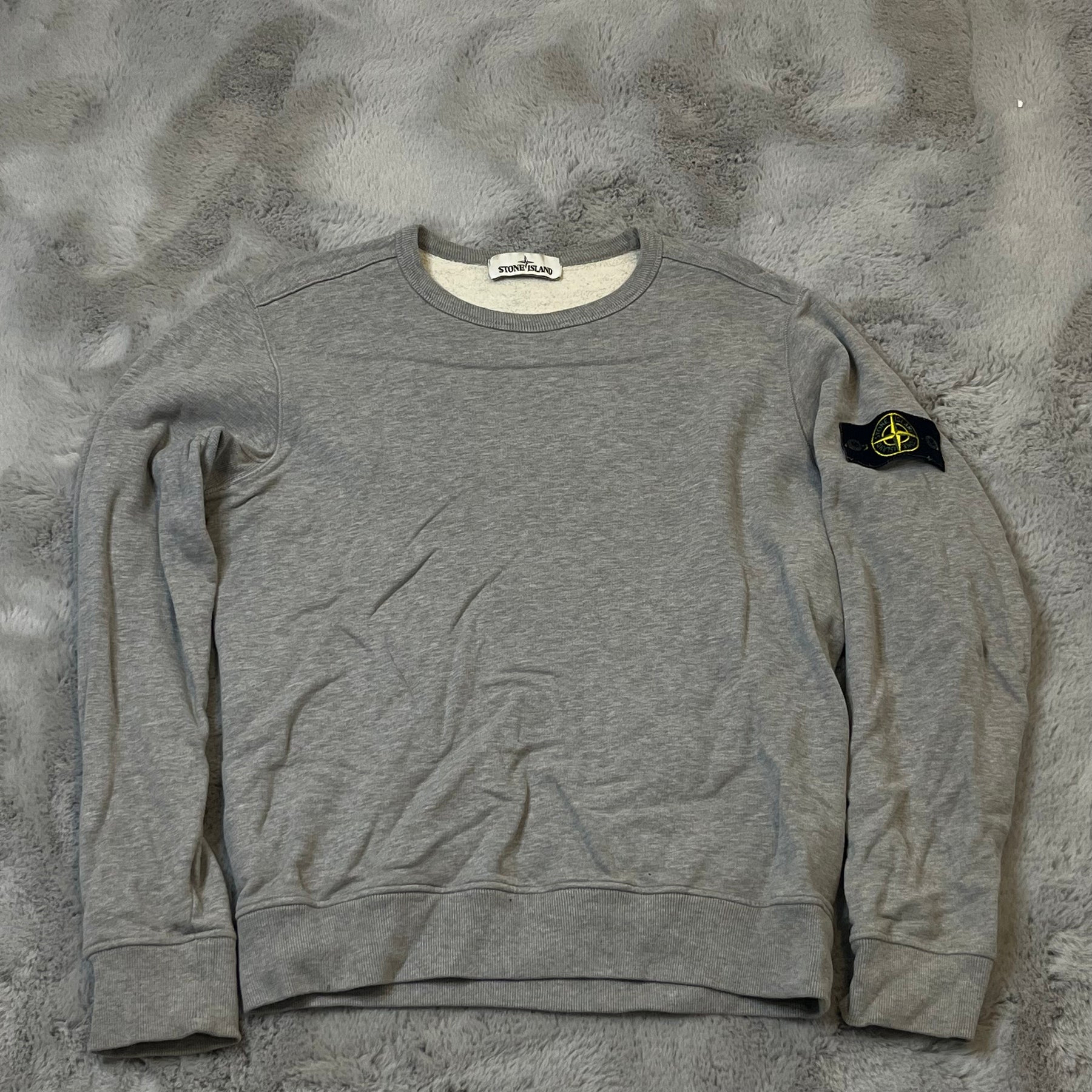 Stone Island Trøje, Herre 'Grå' Badge (S) 🚷