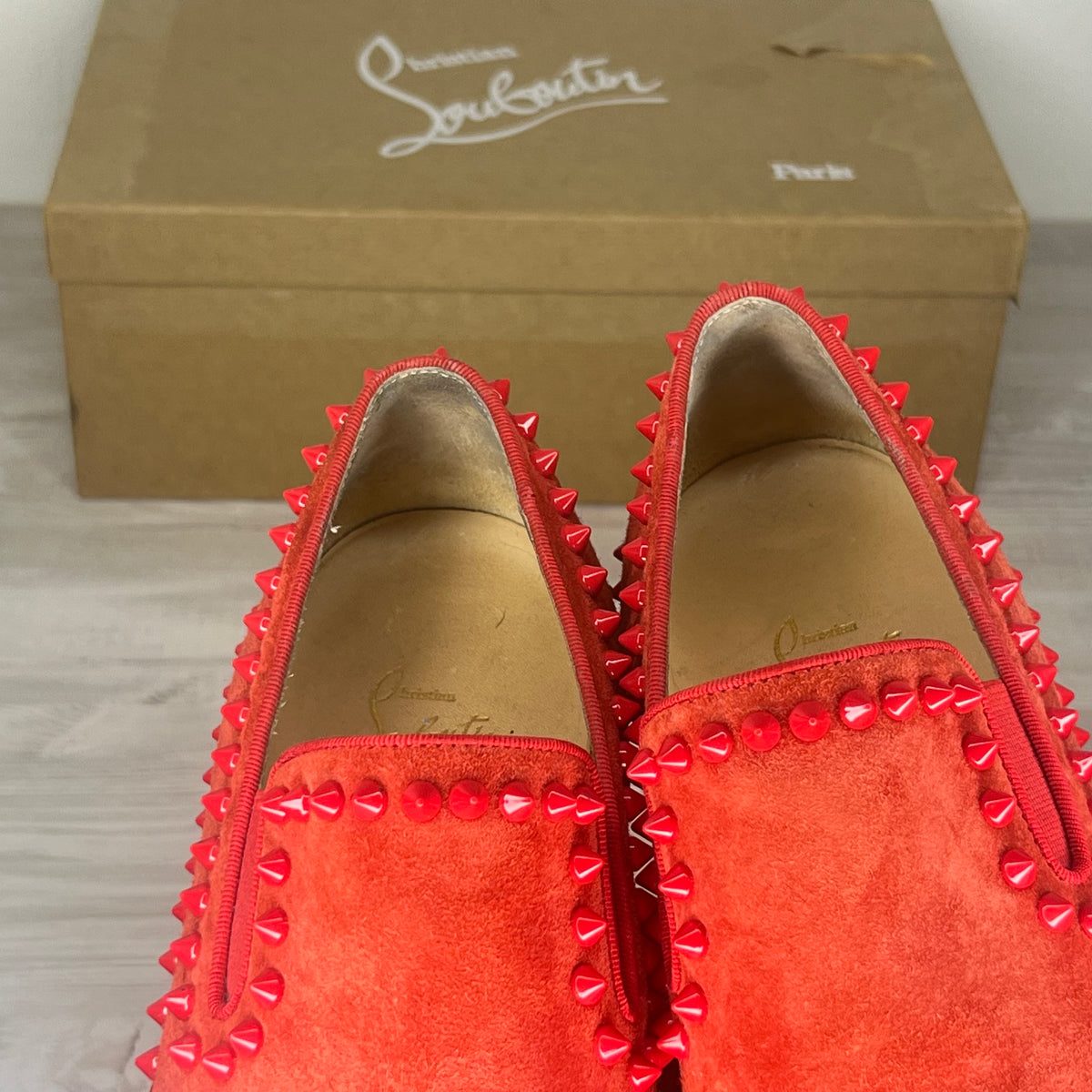 Christian Louboutin Pik Boat, Herre 'Red' (40)