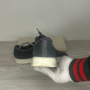 Lanvin Sneakers, Dark Green Suede 'Mat Toe' (40)