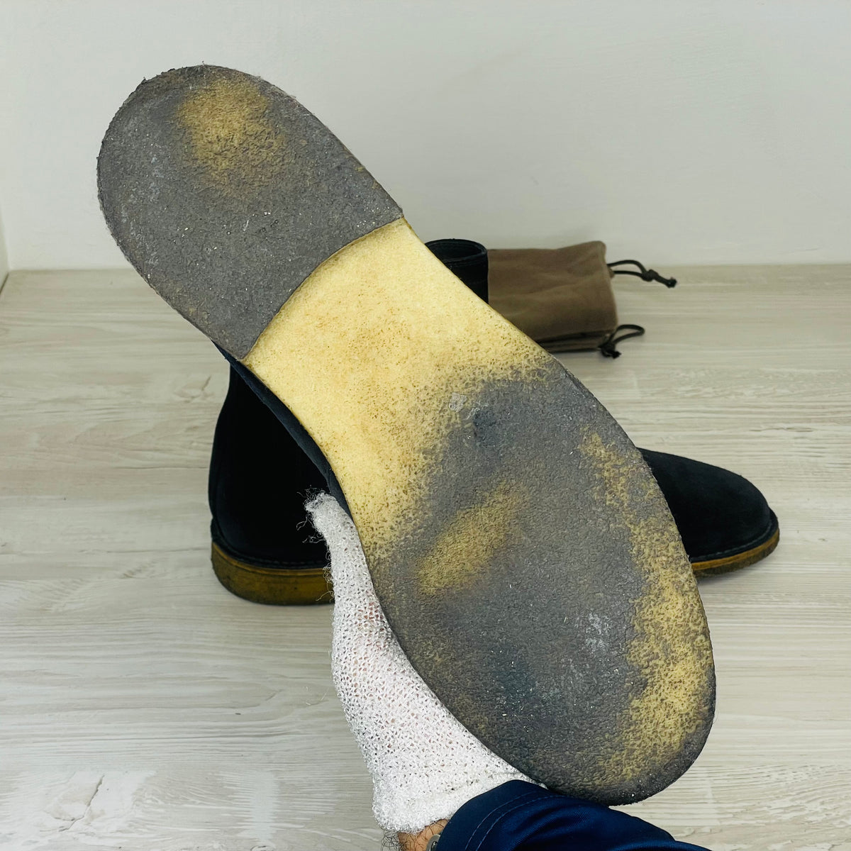 Bottega Veneta Chelsea Boots, 'Ardoise' (42)