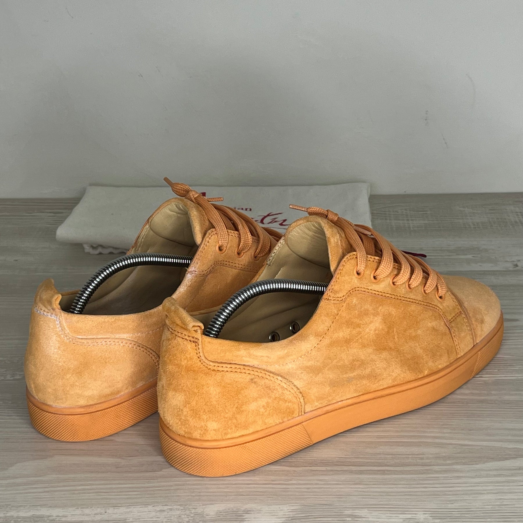 Christian Louboutin Sneakers, 'Orange Ruskind' (44)
