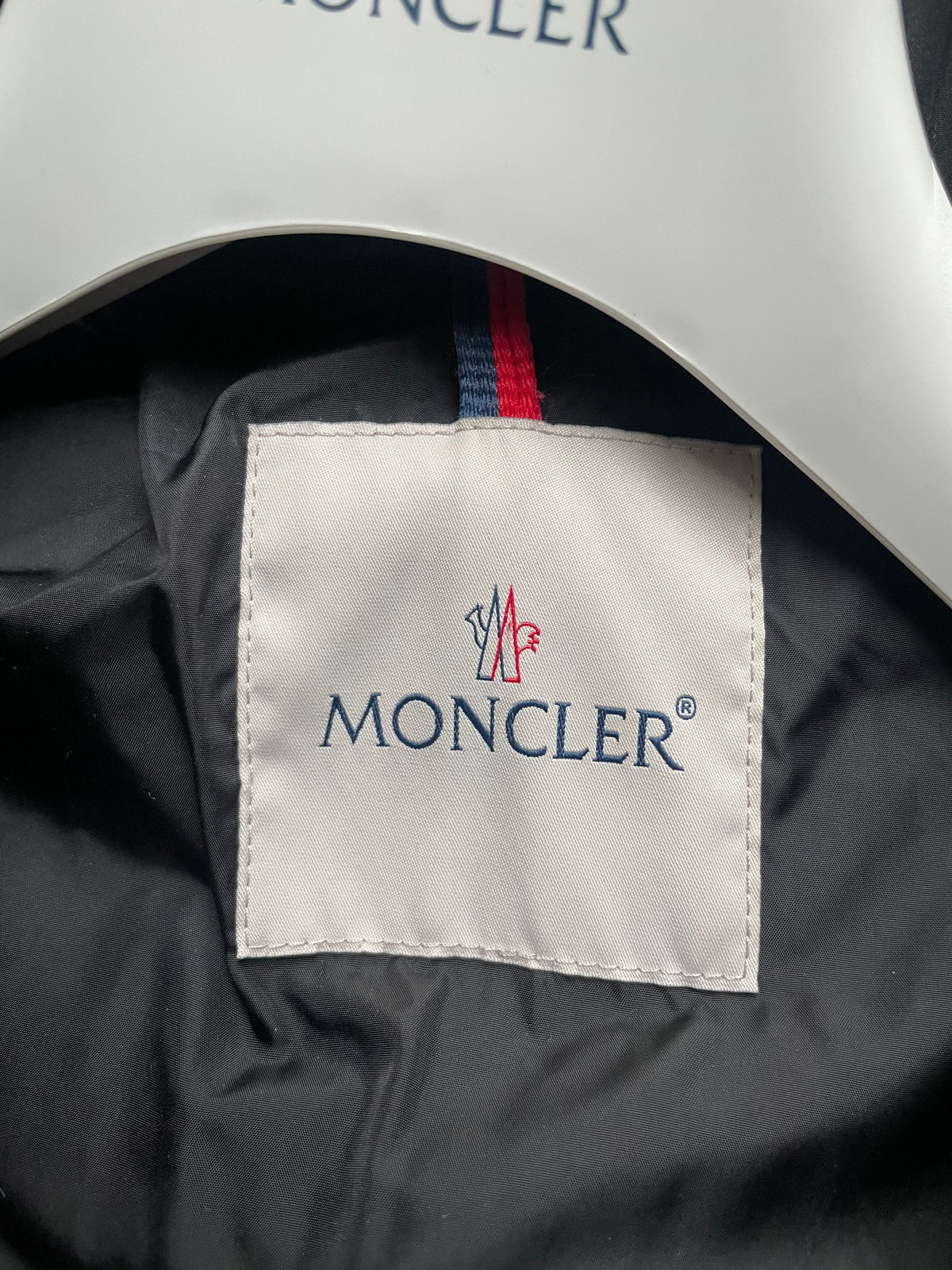 Moncler Jacket, "Faiveley" Logo Print Quilted Down (M3)