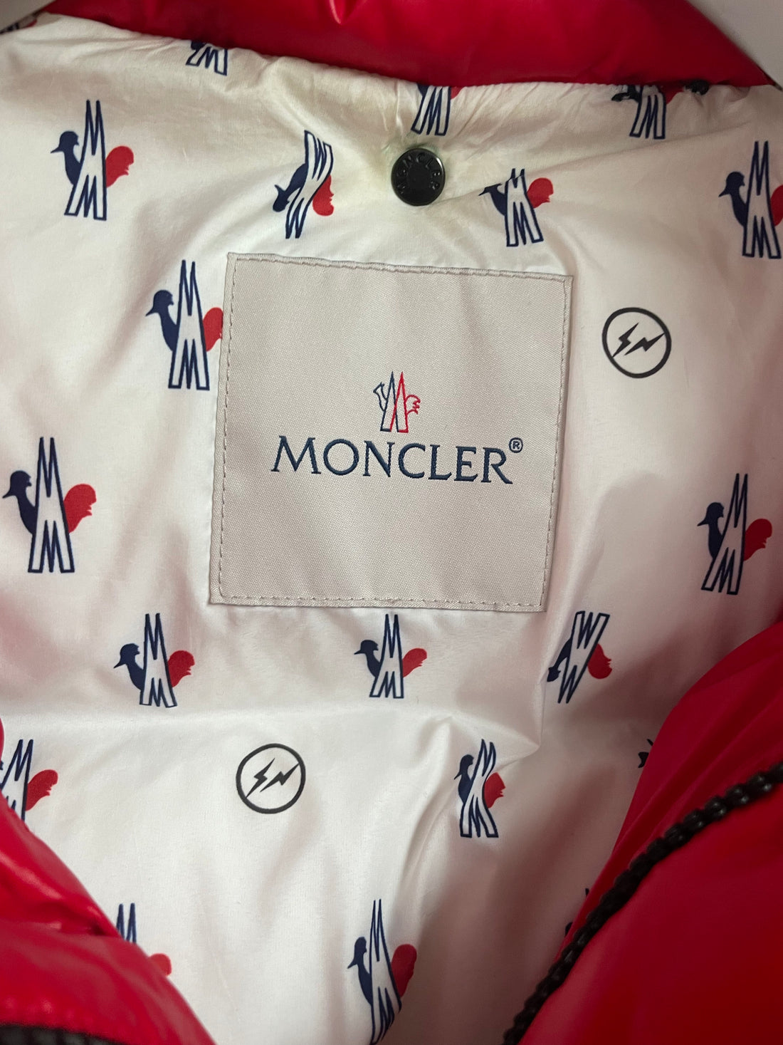Moncler Jacket, Genius 7 Moncler Fragment Hiroshi Fujiwara - "Anthem" Red (M2)