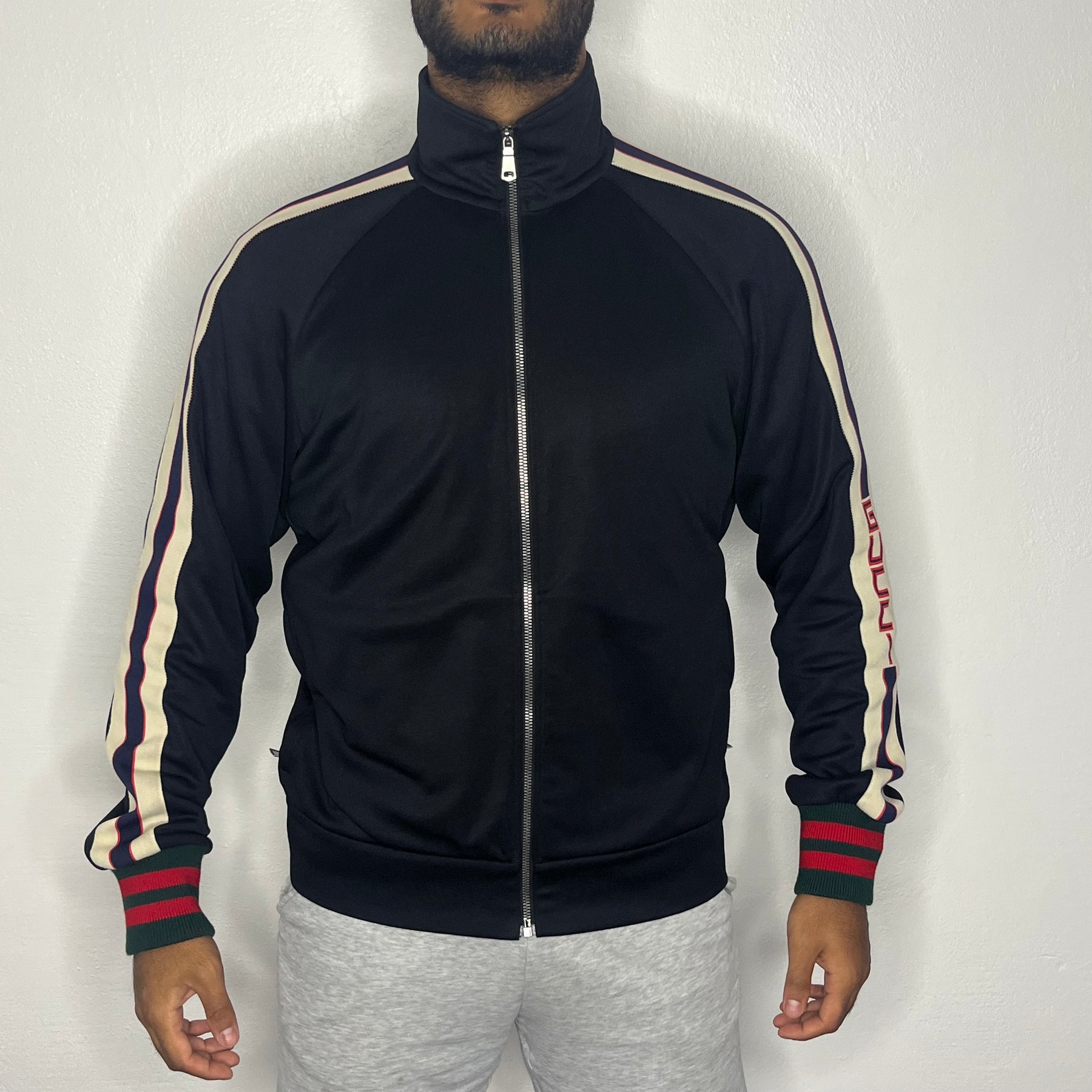 Gucci Trøje, Herre 'Sort' Technical Jersey (Small) ❌