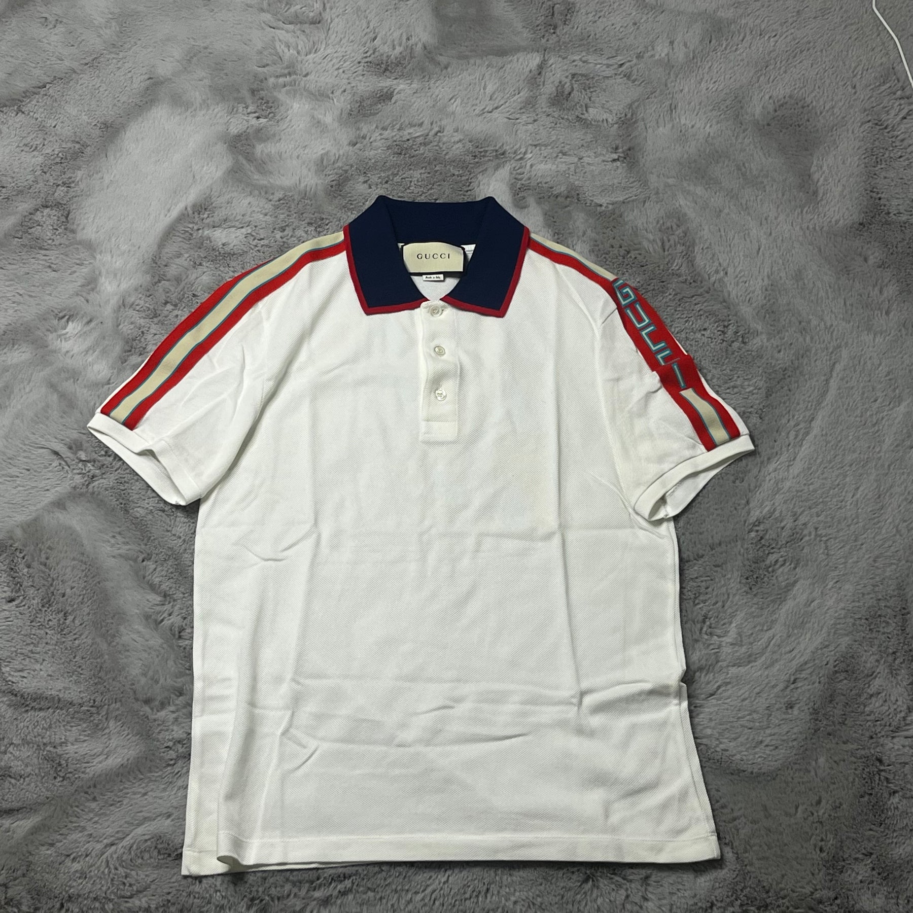 Gucci Polo, Herre 'Hvid' Credomen (Medium) 👕