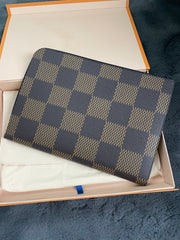 Louis Vuitton x NIGO Pochette Jour Clutch Bag, Damier Ebene Giant GM Brown