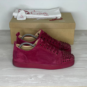 Christian Louboutin Sneakers, 'Sanguine' Junior Spikes (41.5) 📍