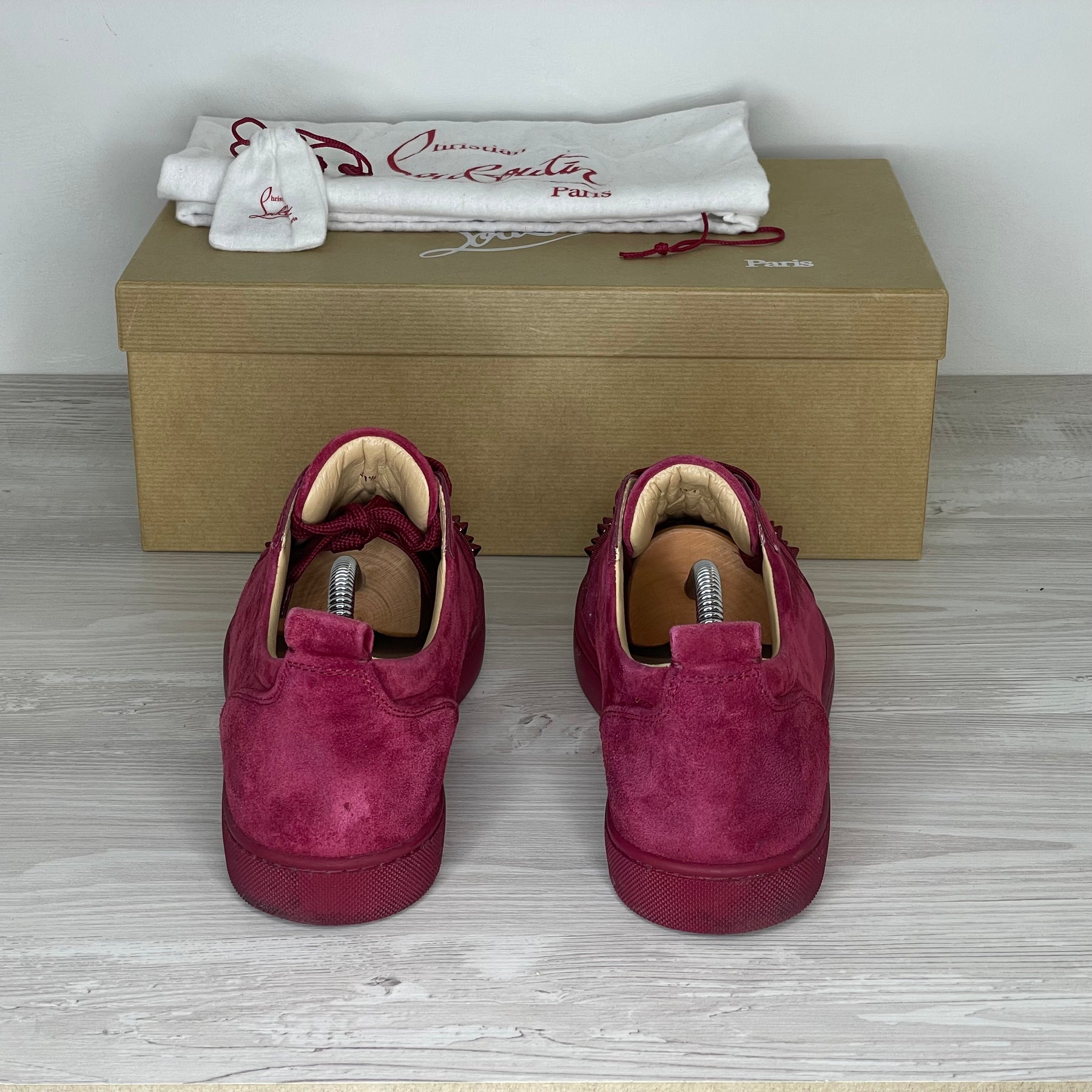 Christian Louboutin Sneakers, 'Sanguine' Junior Spikes (41.5) 📍