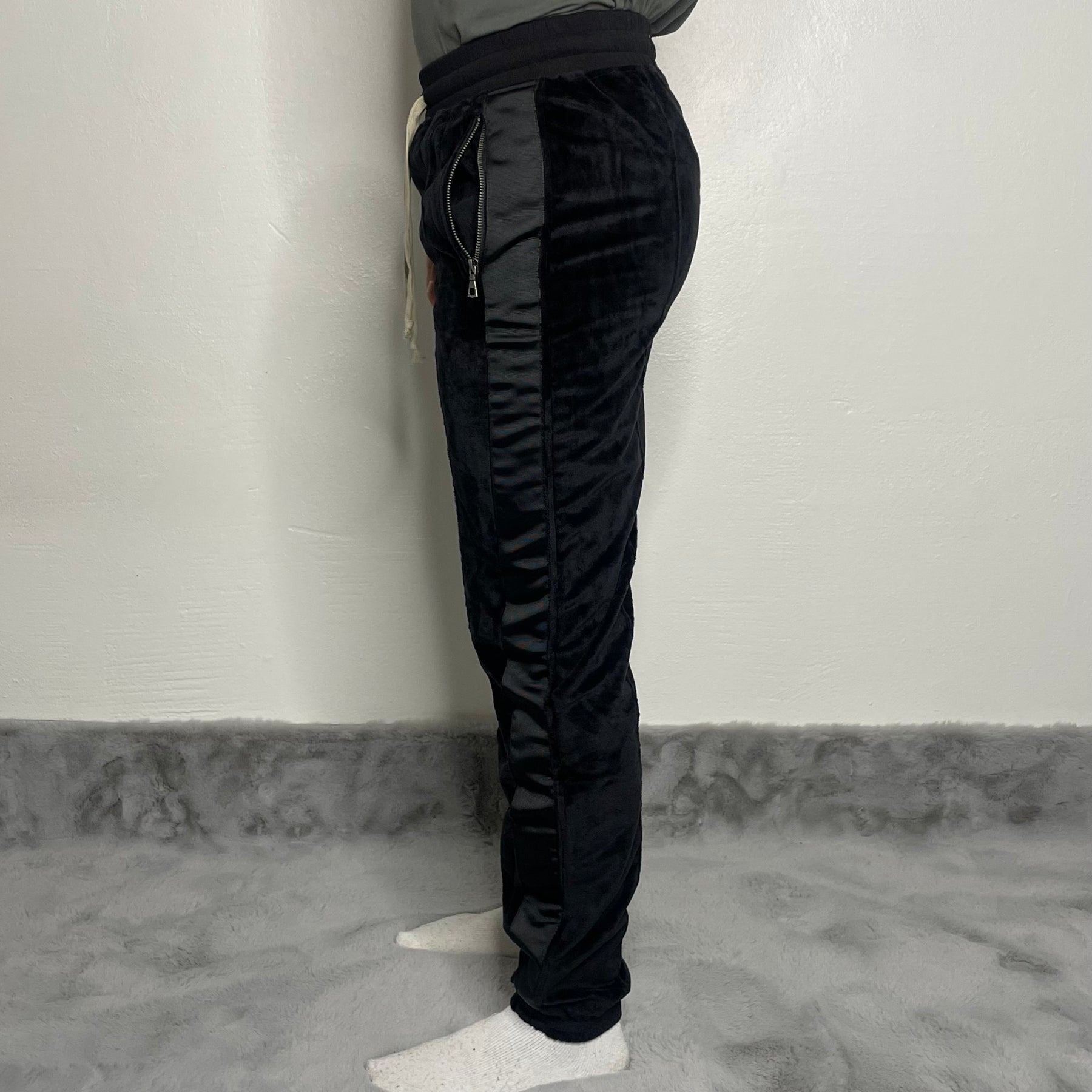 Ojardorf Bukser, Herre 'Sort' Velour (Medium) 👖