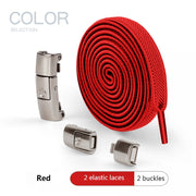 No Tie Shoe, laces Press Lock Shoelaces without ties Elastic Laces Sneaker Kids Adult 8MM Widened Flat Shoelace for Shoes