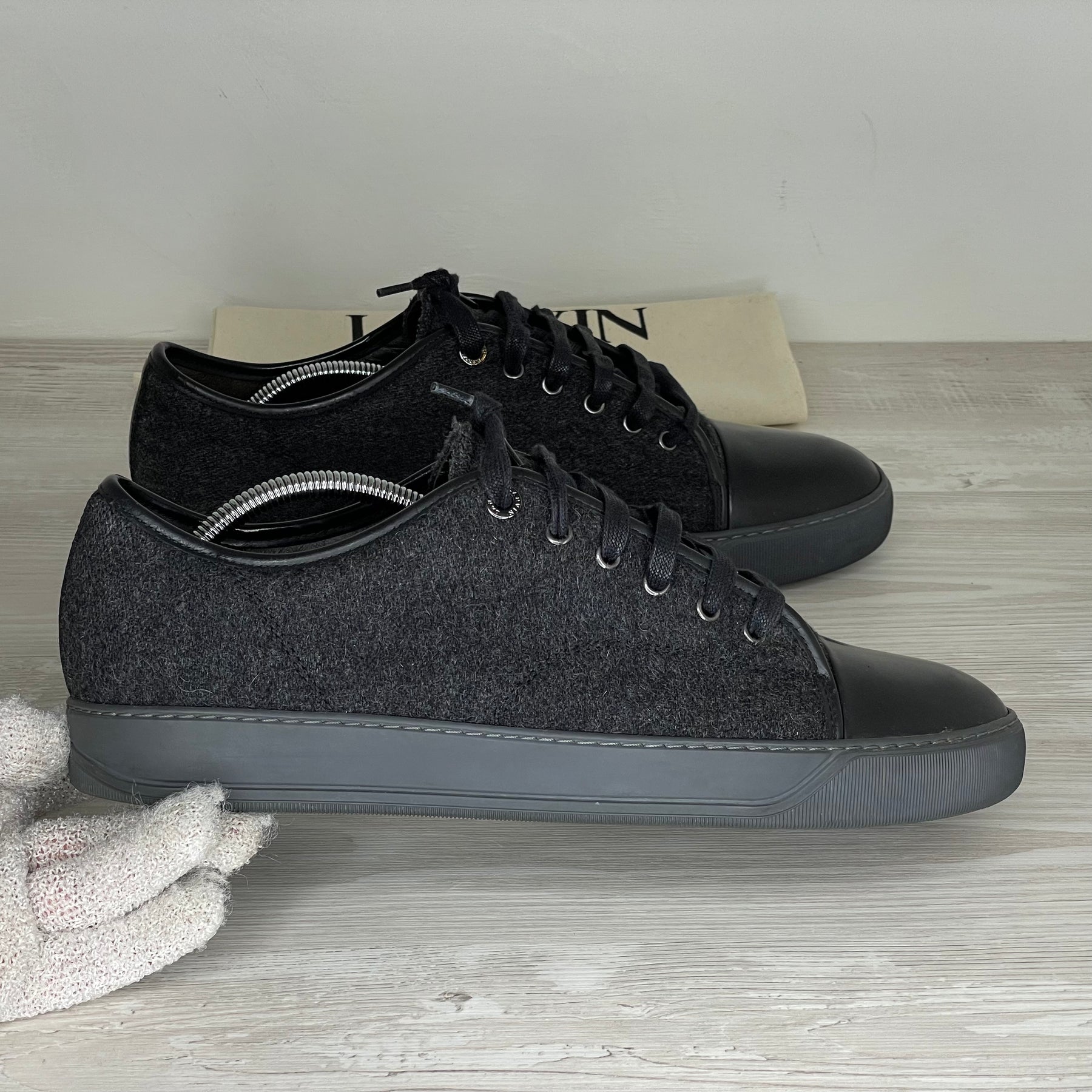 Lanvin Sneakers, 'Grå Stof' Mat Toe (45)