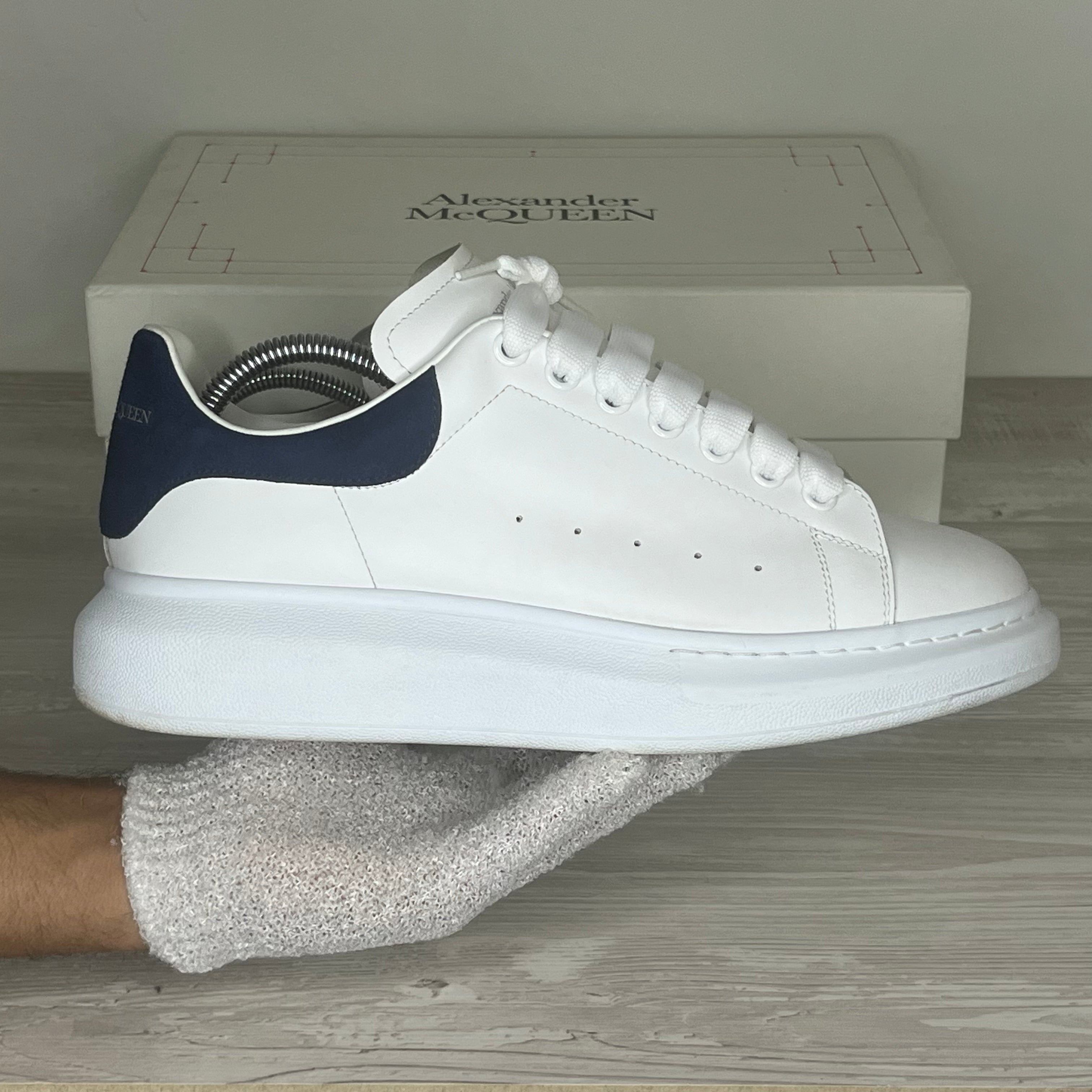 Alexander McQueen Sneakers, 'Hvid Læder' Oversized (43) ⚪️