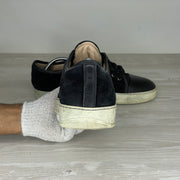 Lanvin Sneakers, 'Sort Ruskind' Mat Toe (41) 🫣