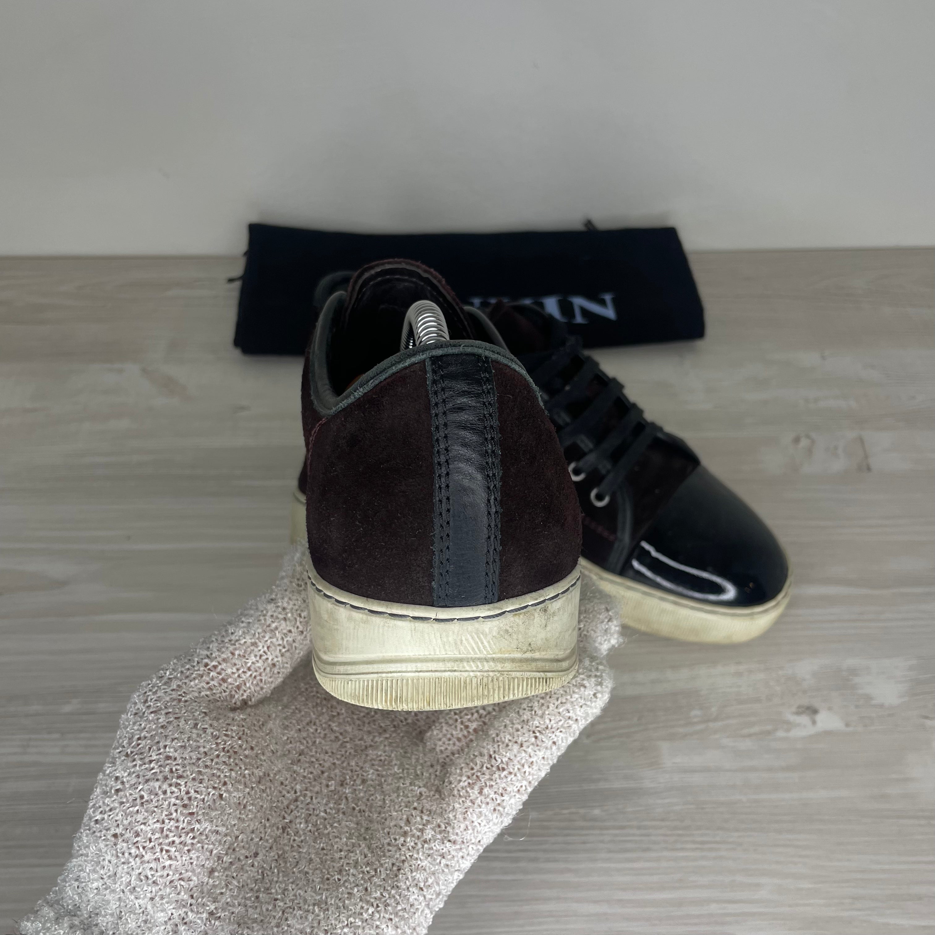 Lanvin Sneakers, 'Bordeaux Ruskind' Lak Toe (39)