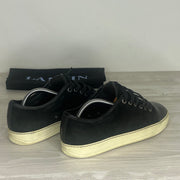 Lanvin Sneakers, 'Sort Ruskind' Lak Toe (40)
