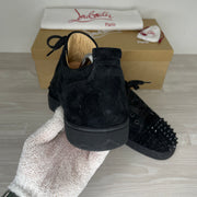 Christian Louboutin Sneakers, 'Sort Ruskind' Junior Spikes (43.5)