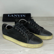 Lanvin Sneakers, 'Sort Ruskind' Mat Toe (42) 🧦