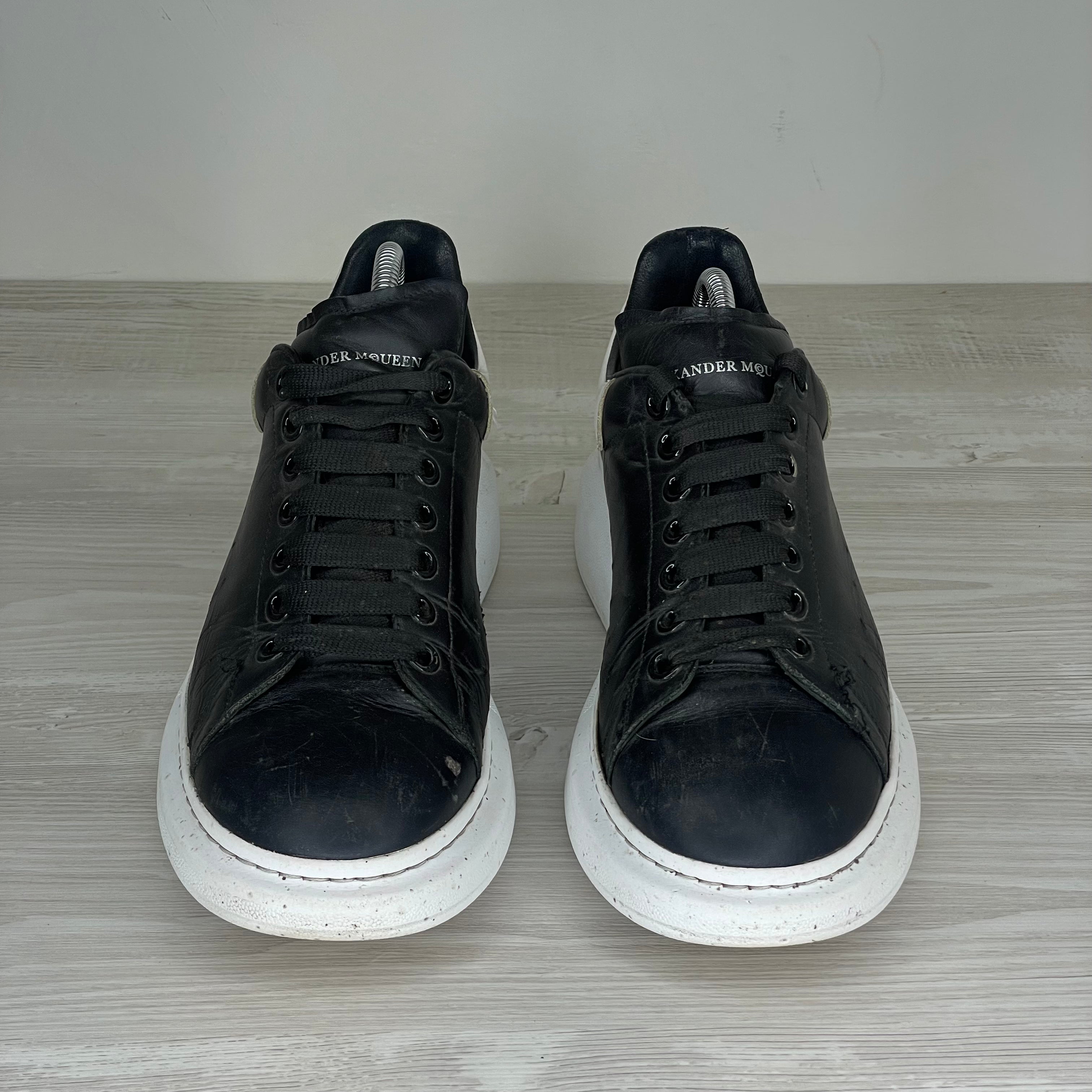 Alexander McQueen Sneakers, 'Black Leather' Oversized (43)