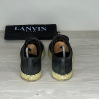 Lanvin Sneakers, 'Sort Ruskind' Mat Toe (42) 🧦
